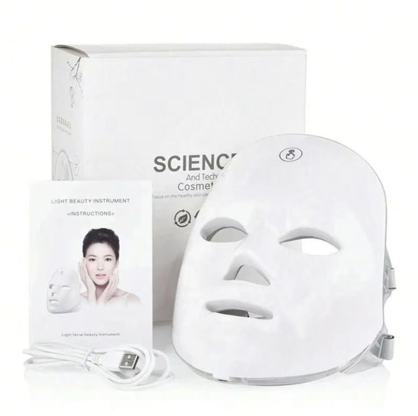 Máscara LED de Fototerapia Facial Inalámbrica para Rejuvenecimiento de la Piel