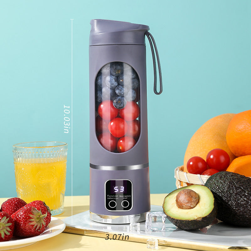 Licuadora Portátil Recargable de 450 ml con 3 Velocidades
