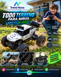 Auto RC 4WD 1:12 con Luces LED y Control Remoto 2.4G | Todo Terreno para Niños