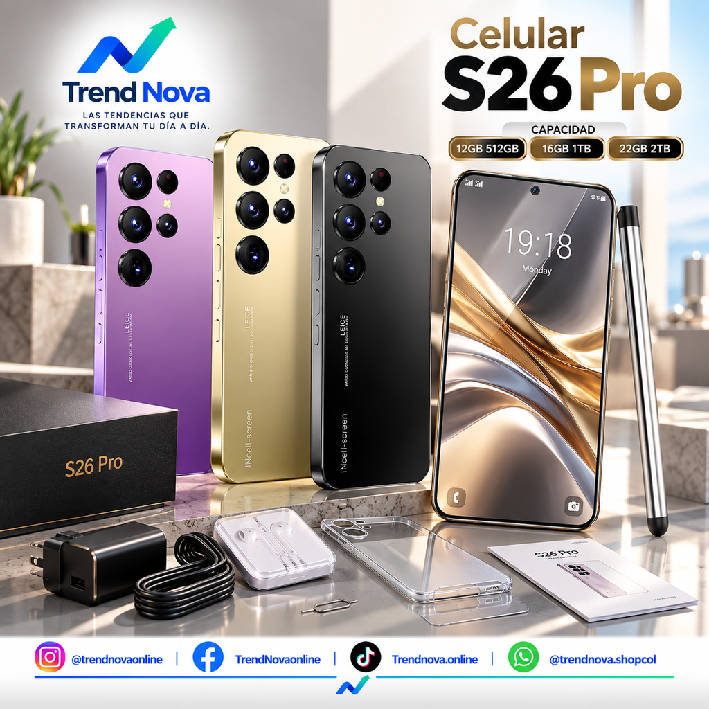 Celular S26 Pro en varios colores