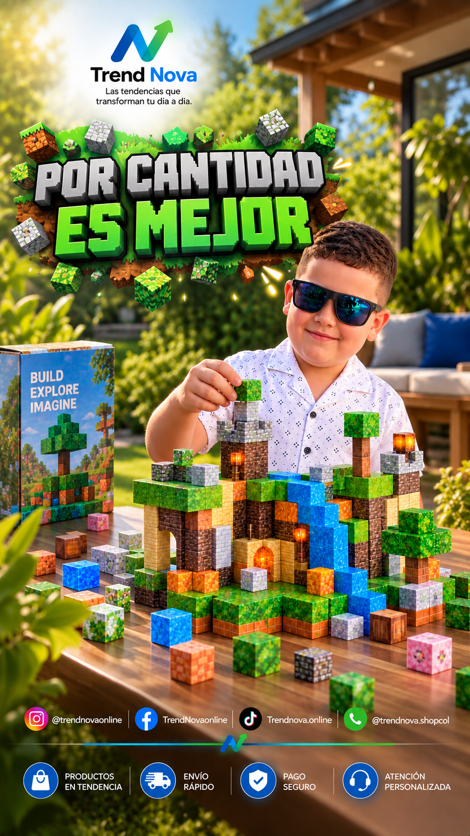 Bloques de Construcción Magnéticos STEM – Juguete Educativo DIY para Niños y Adultos