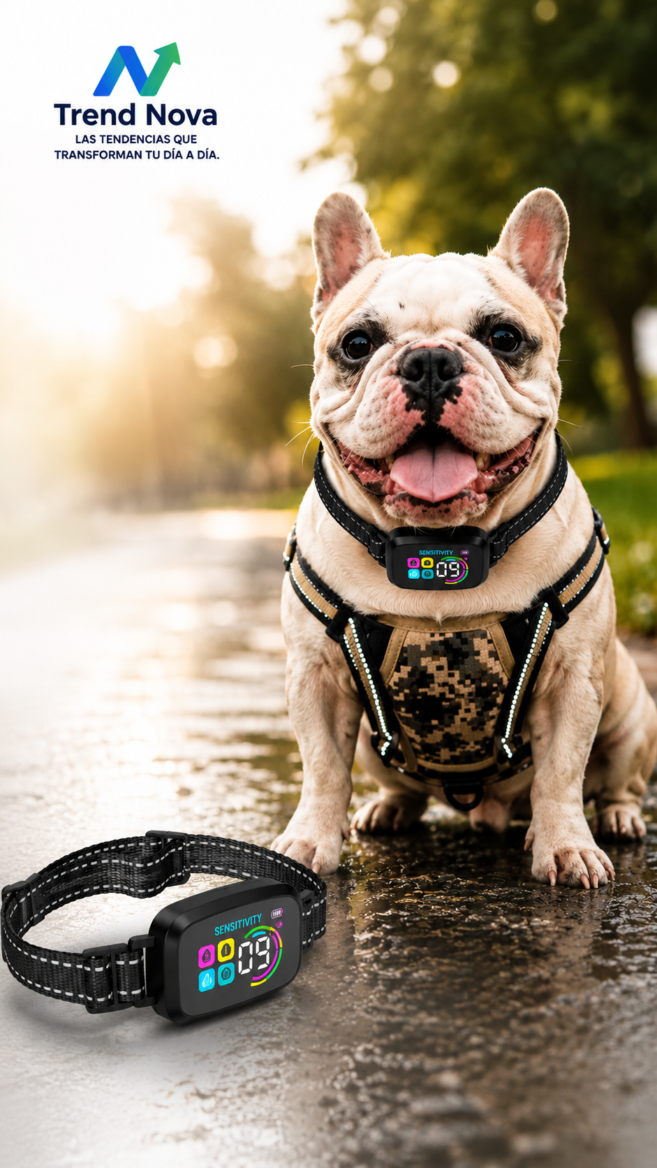 Collar Antiladridos Inteligente | Recargable, Impermeable IP67, Vibración y Modo Buzzer