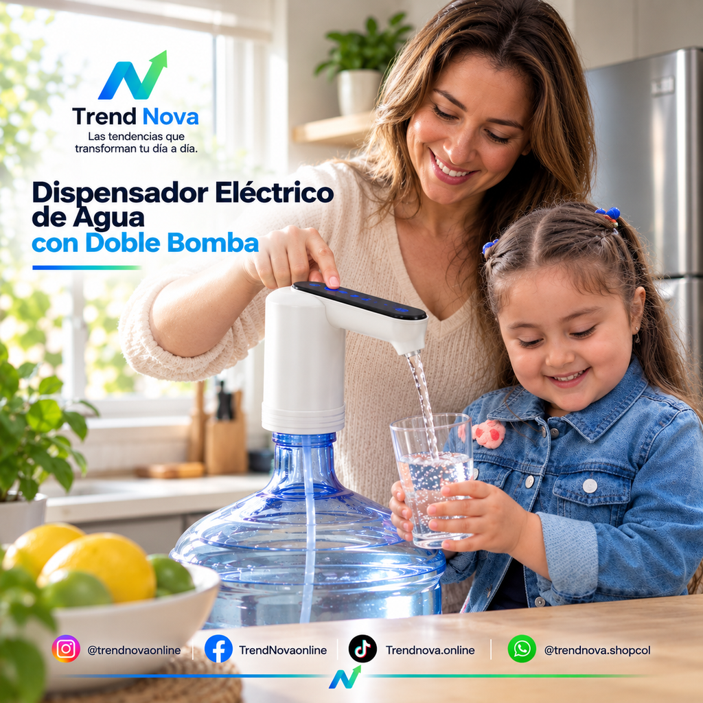 Dispensador Eléctrico de Agua con Doble Bomba