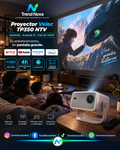 Proyector Velec TP350 NTV 650ANSI Android 13 Full HD 1080P con Enfoque Automático | Smart Home y Exterior