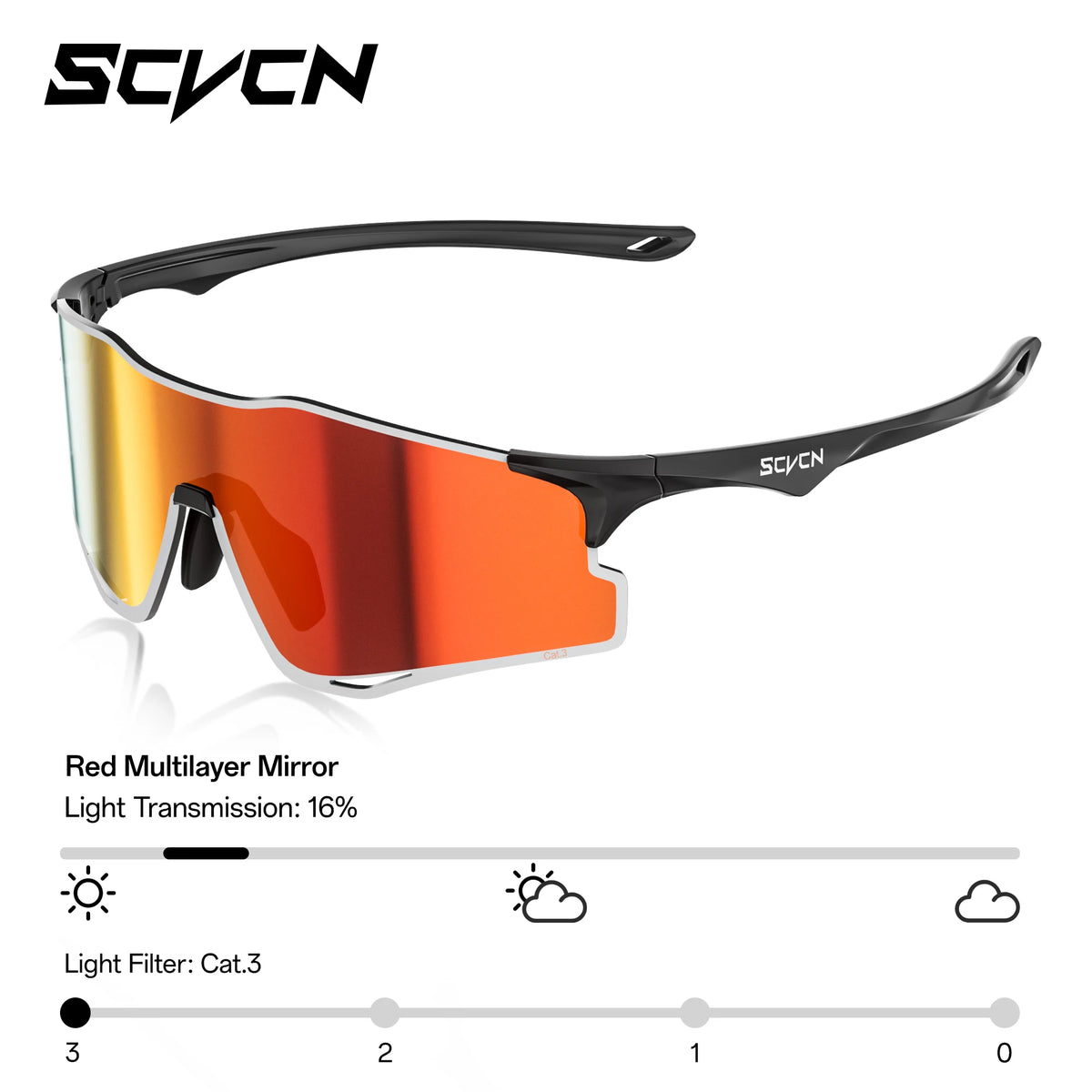 Gafas Fotocromáticas SCVCN UV400 | Running, Ciclismo y Deportes al Aire Libre | Ultralivianas Unisex
