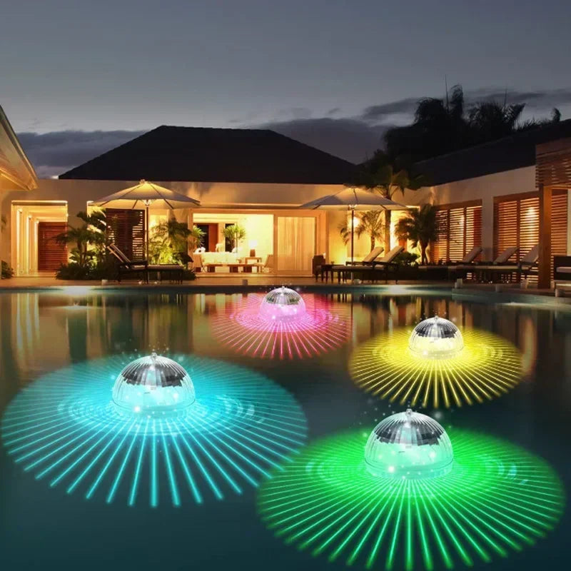 Lámparas solares LED flotantes con cambio de 7 colores