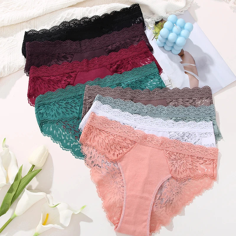 Pack de 3 Pantys de Encaje con Espalda Calada