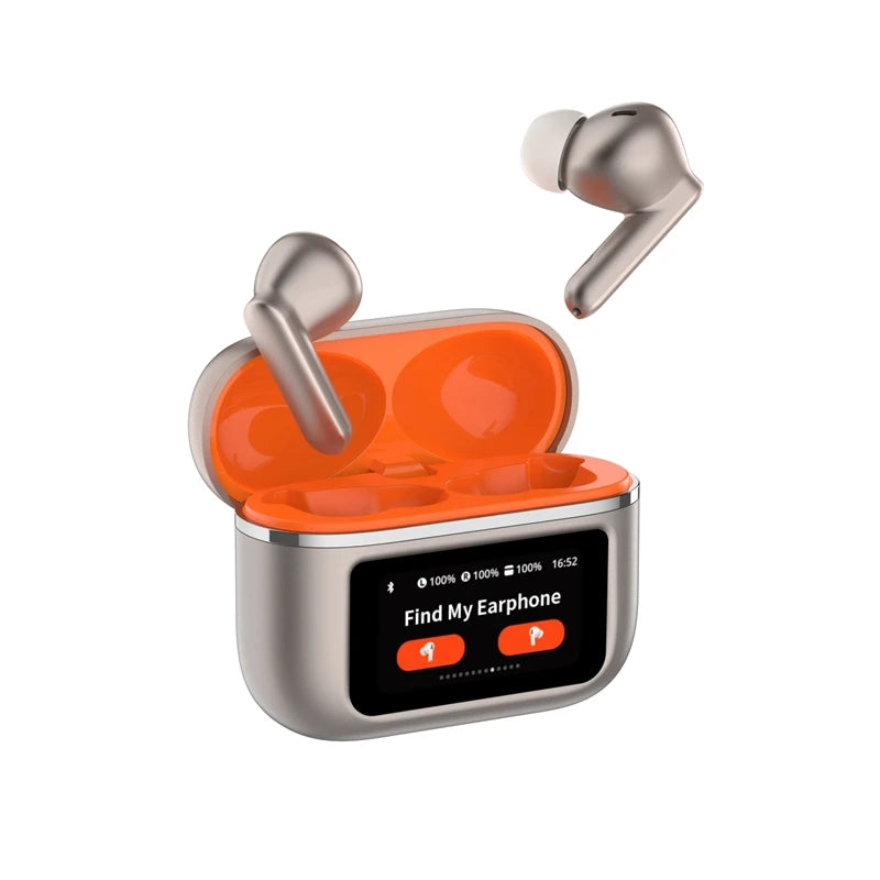 Audífonos inalámbricos Bluetooth con micrófono y estuche de carga
