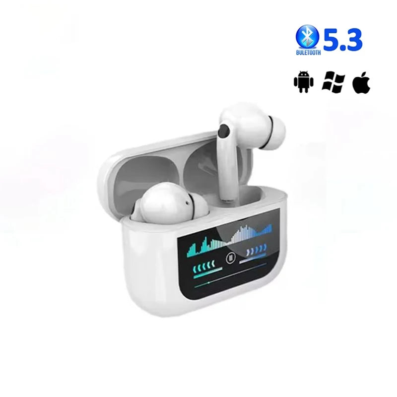Audífonos inalámbricos Bluetooth con micrófono y estuche de carga