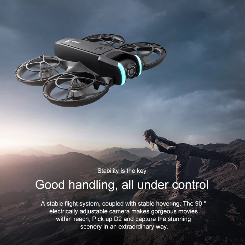 Drone OnePlus D2 8K con GPS y control remoto con pantalla
