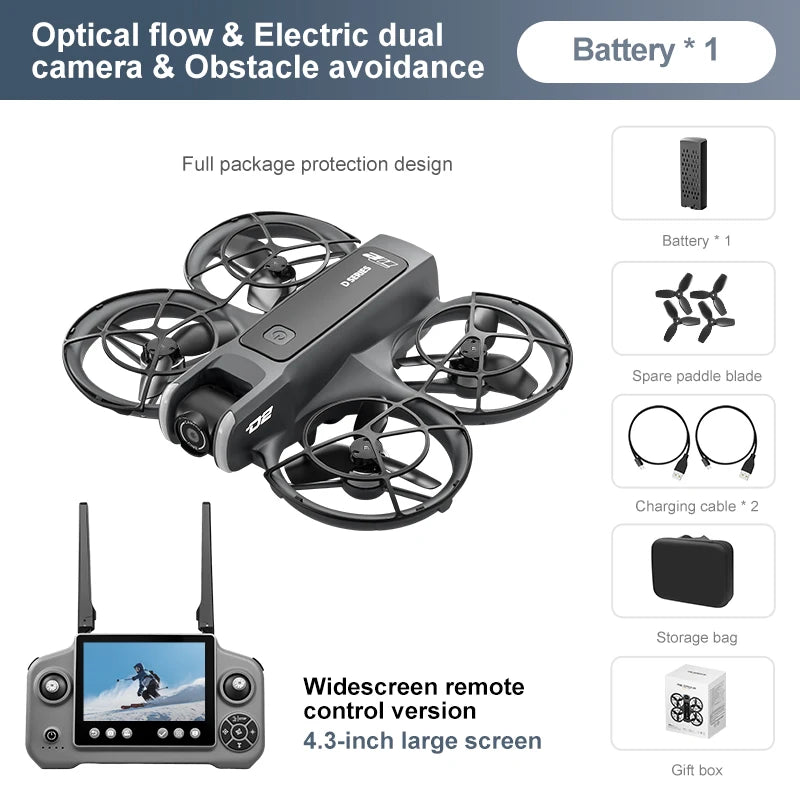 Drone OnePlus D2 8K con GPS y control remoto con pantalla