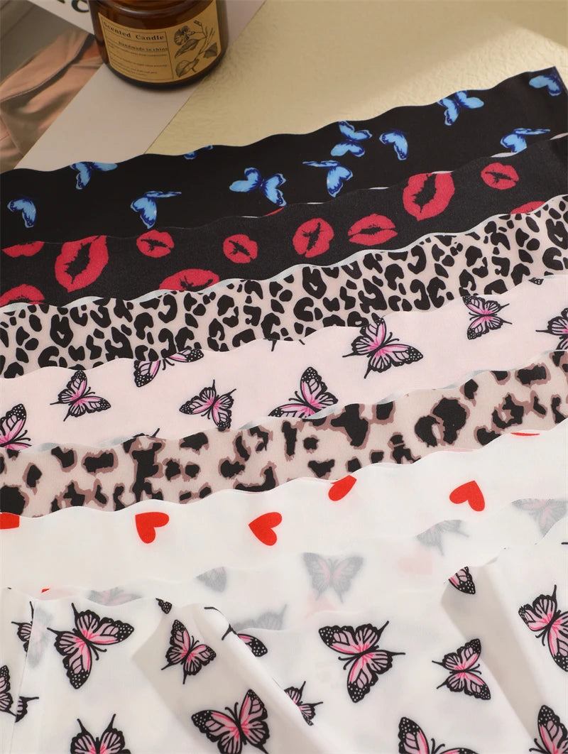 Set de 3 Panties Sin Costuras para Mujer, Tiro Alto, Estampados