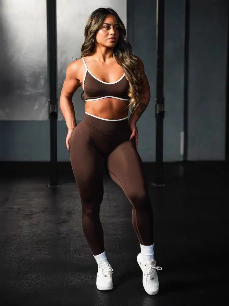 Leggings Deportivos de Tiro Alto para Mujer sin Costuras