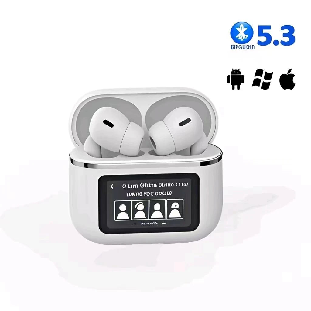 Audífonos inalámbricos Bluetooth con micrófono y estuche de carga