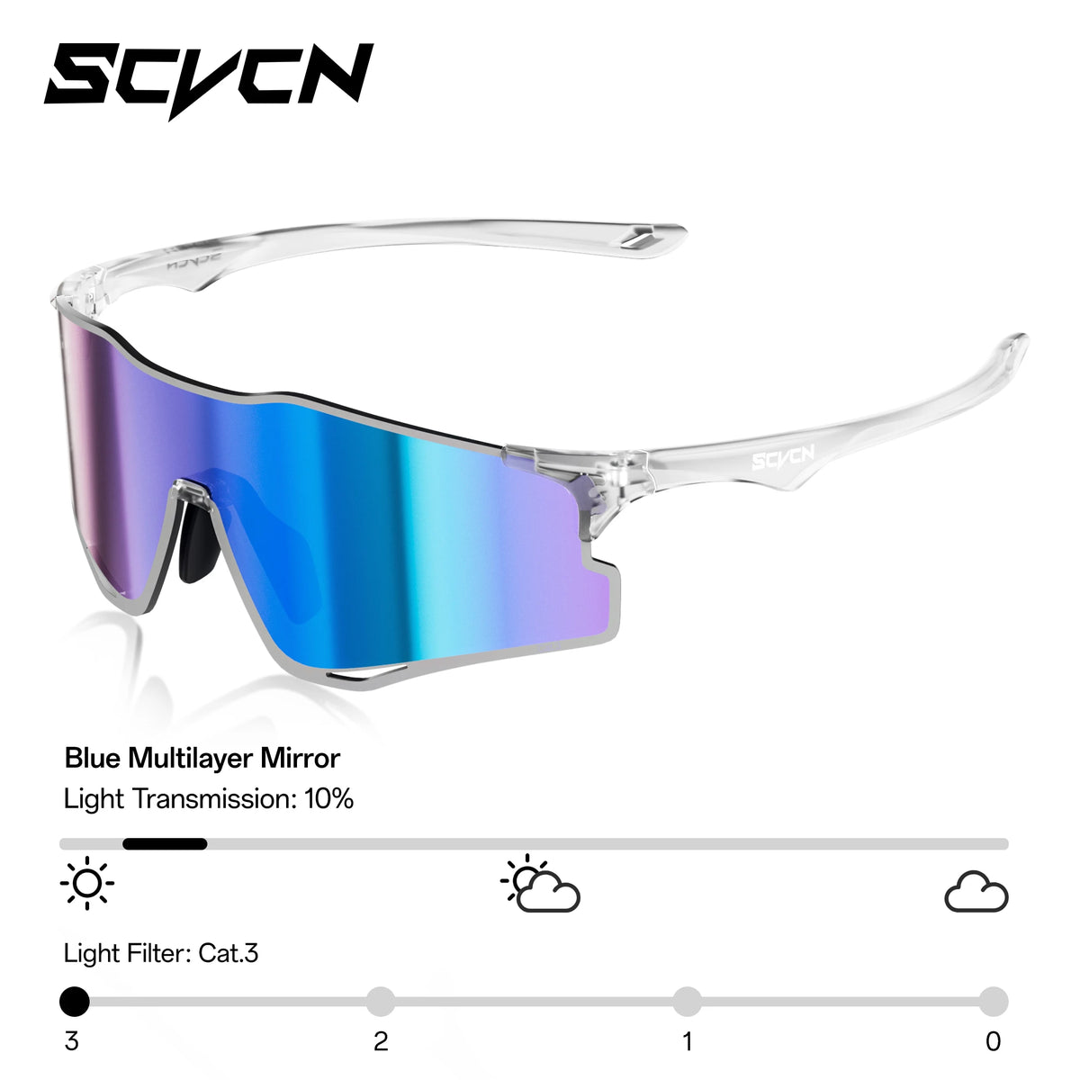 Gafas Fotocromáticas SCVCN UV400 | Running, Ciclismo y Deportes al Aire Libre | Ultralivianas Unisex