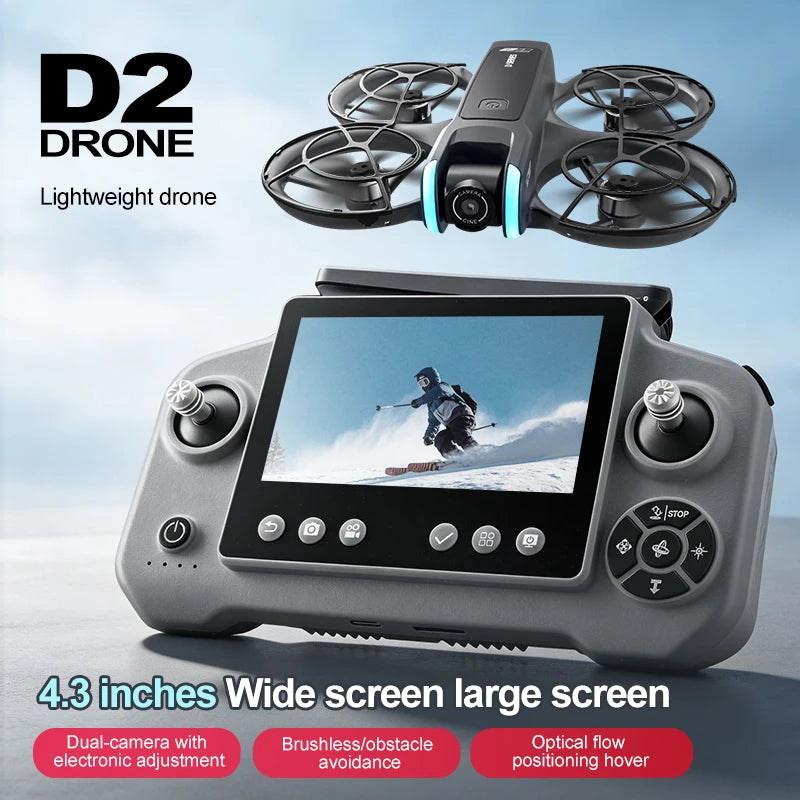Drone OnePlus D2 8K con GPS y control remoto con pantalla