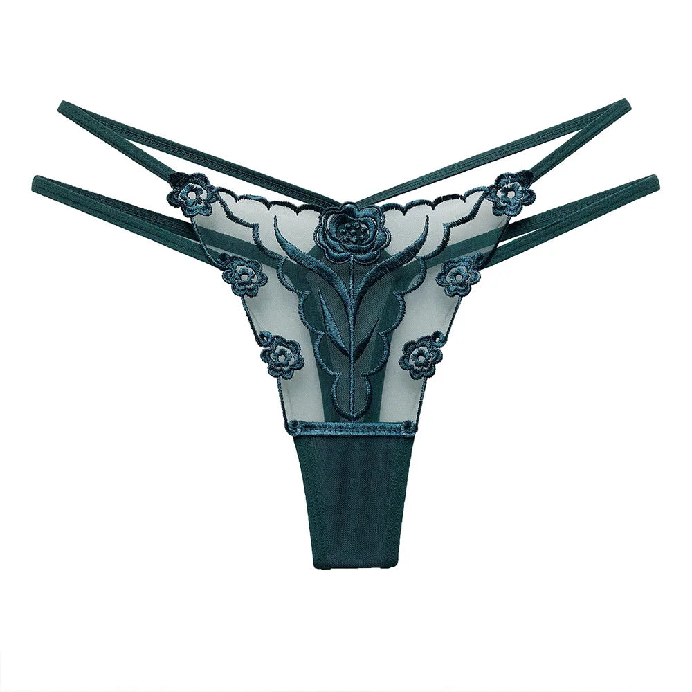 Tanga de cintura baja para mujer con tiras finas