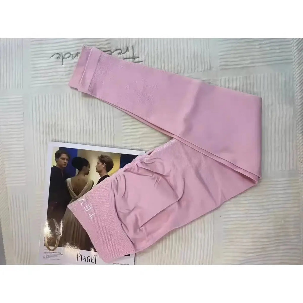 Leggings deportivos para mujer con cintura baja y efecto fruncido