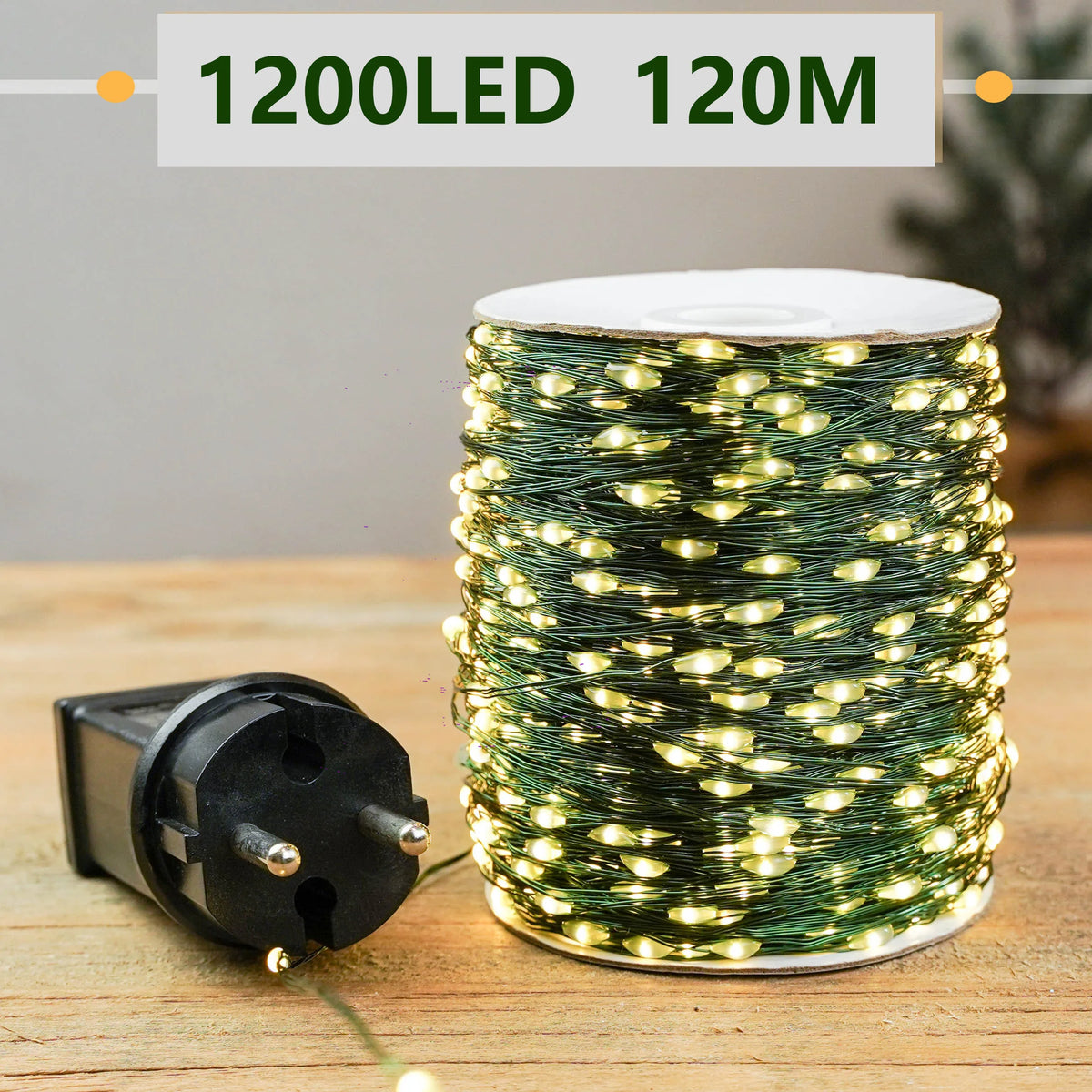 LED Christmas Fairy String Lights – Warm White & White, Multi-Length, IP44 Waterproof
