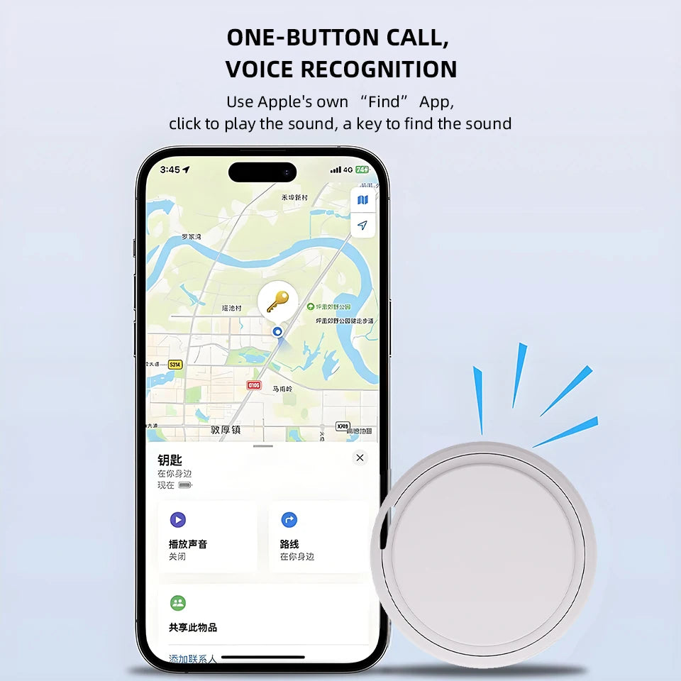Mini GPS Tracker Anti-Lost para Mascotas | Compatible con Find My