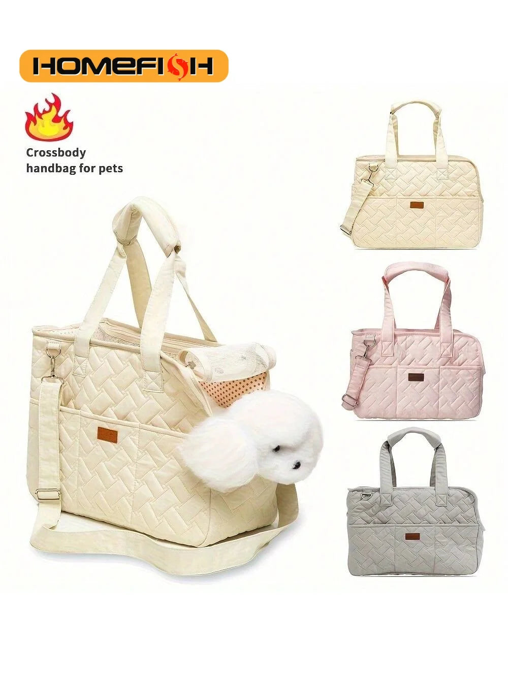 Bolso Transportador para Mascotas | Tote Bag Transpirable para Perros y Gatos