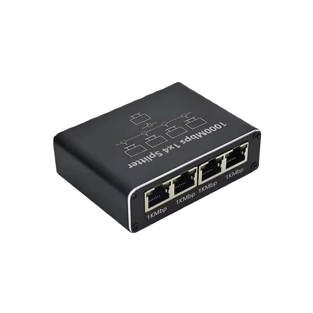 Distribuidor Ethernet RJ45 Gigabit de 2 o 4 Salidas