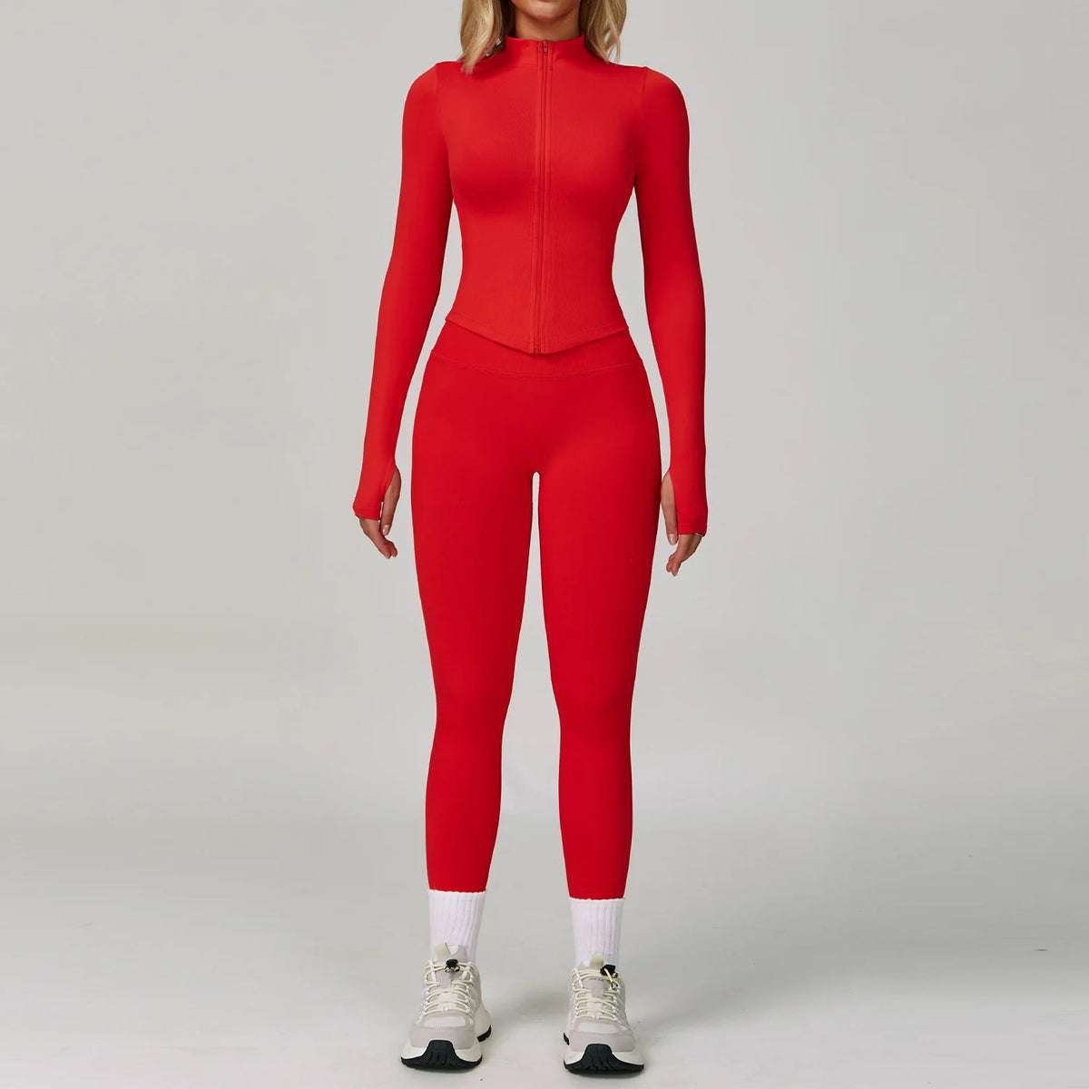 Conjunto deportivo sin costuras para mujer de 2 o 3 piezas