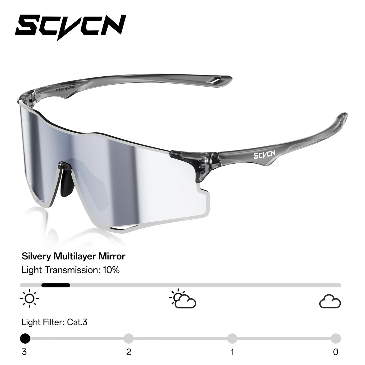 Gafas Fotocromáticas SCVCN UV400 | Running, Ciclismo y Deportes al Aire Libre | Ultralivianas Unisex