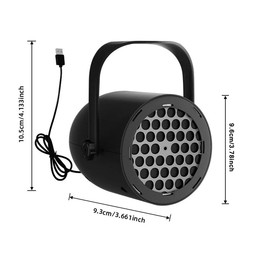 Proyector LED Copo de Nieve USB – IP65 Waterproof, Efecto Nieve Realista, 360° Ajustable