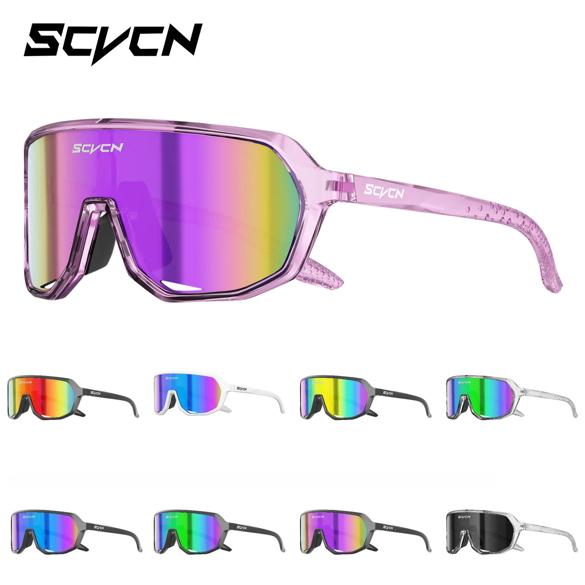 Gafas de Ciclismo SCVCN UV400 | Lentes Polarizados, Espejo y Fotocromáticos para MTB, Running y Deportes al Aire Libre