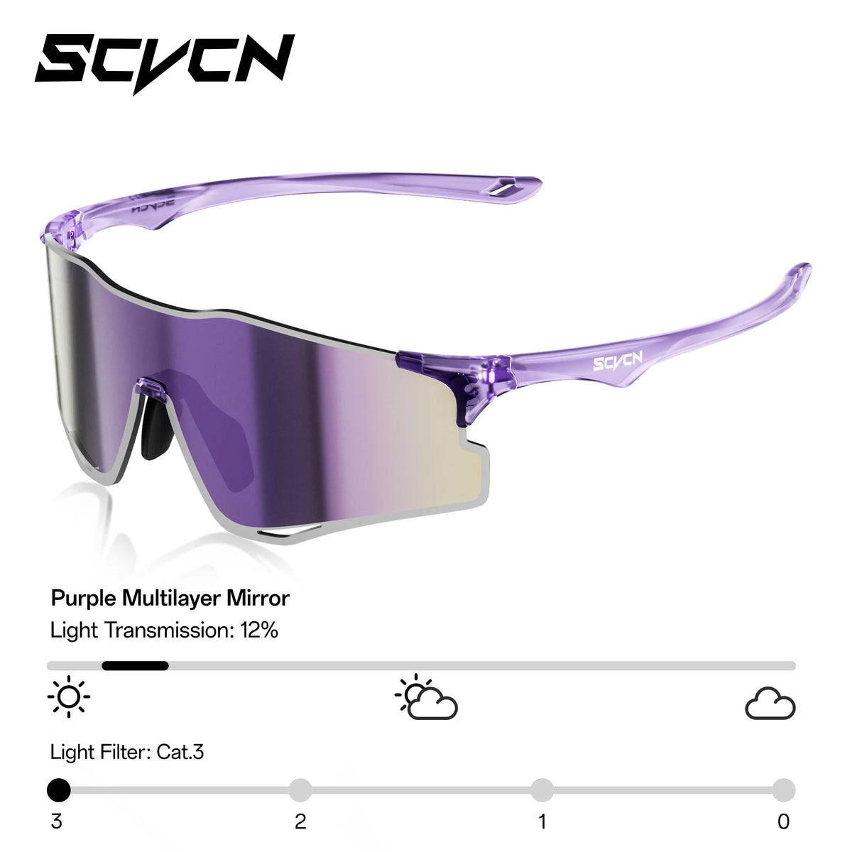 Gafas Fotocromáticas SCVCN UV400 | Running, Ciclismo y Deportes al Aire Libre | Ultralivianas Unisex