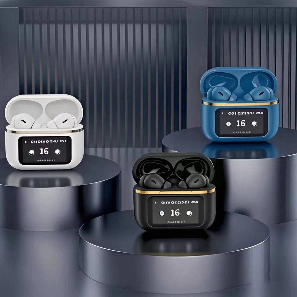 Audífonos inalámbricos Bluetooth con micrófono y estuche de carga