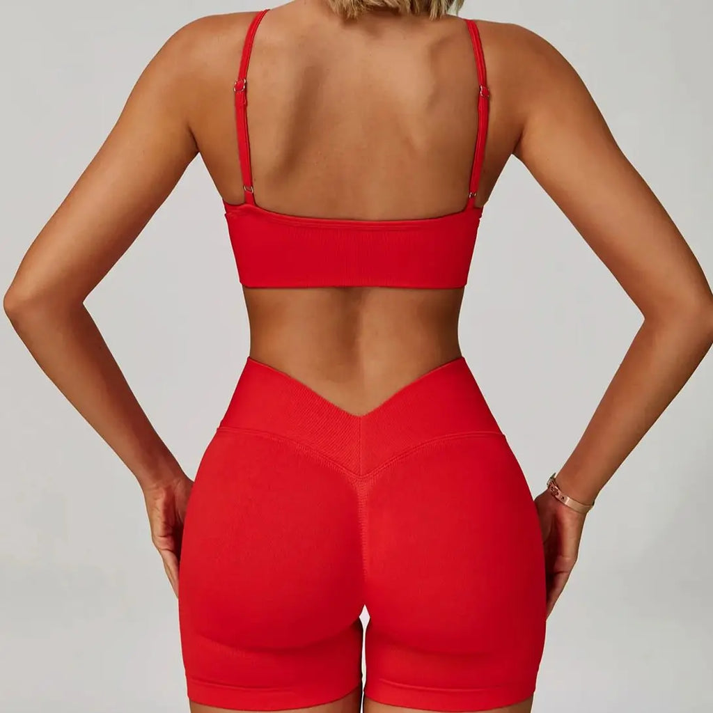 Conjunto deportivo sin costuras para mujer de 2 o 3 piezas