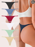 Pack de 6 Tangas sin Costuras de Tiro Bajo Invisibles