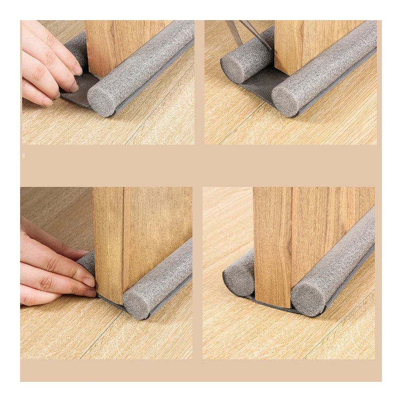 Burlete Flexible para la Parte Inferior de la Puerta, Sello contra Polvo y Viento