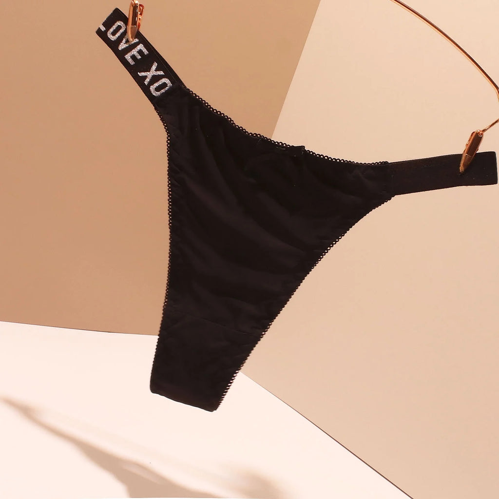 Panty Tipo Tanga de Seda Helada Sin Costuras, Tiro Bajo