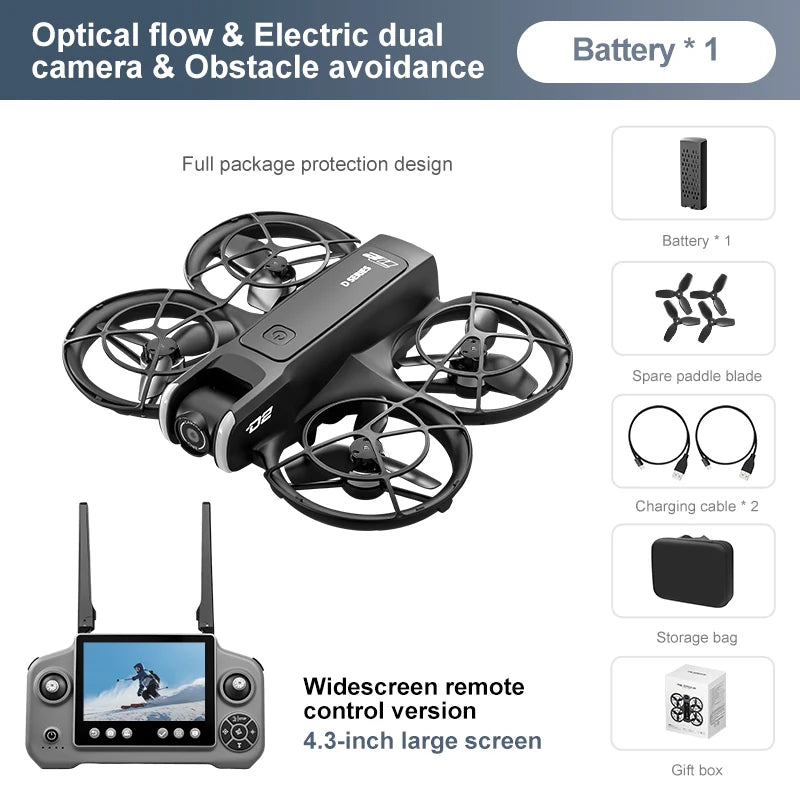 Drone OnePlus D2 8K con GPS y control remoto con pantalla