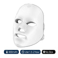 Máscara facial LED recargable de 7 colores