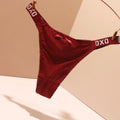 Panty Tipo Tanga de Seda Helada Sin Costuras, Tiro Bajo