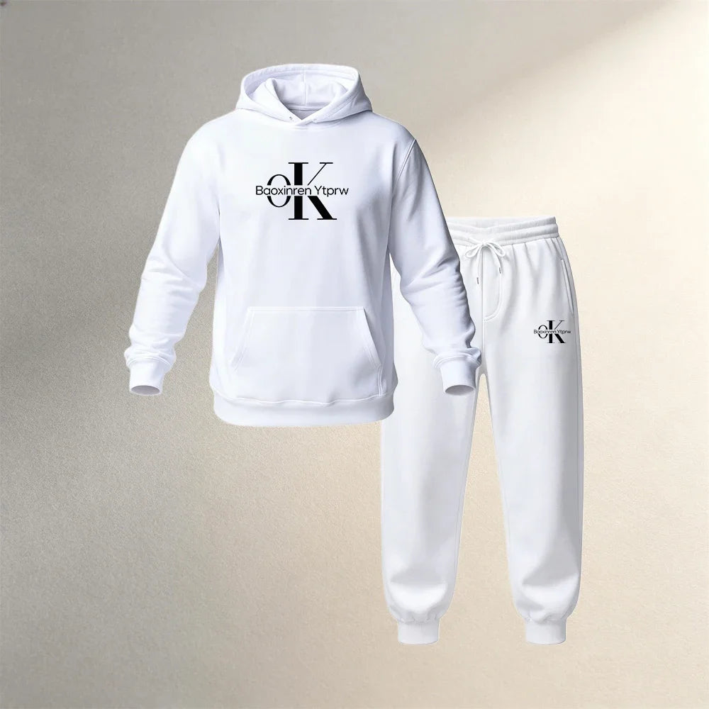 Conjunto deportivo para hombre de 2 piezas con acabado afelpado