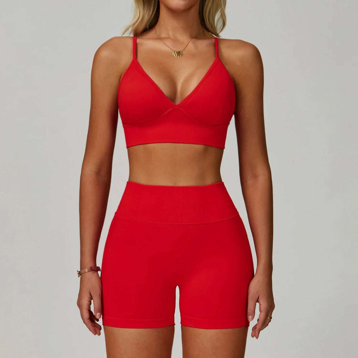 Conjunto deportivo sin costuras para mujer de 2 o 3 piezas