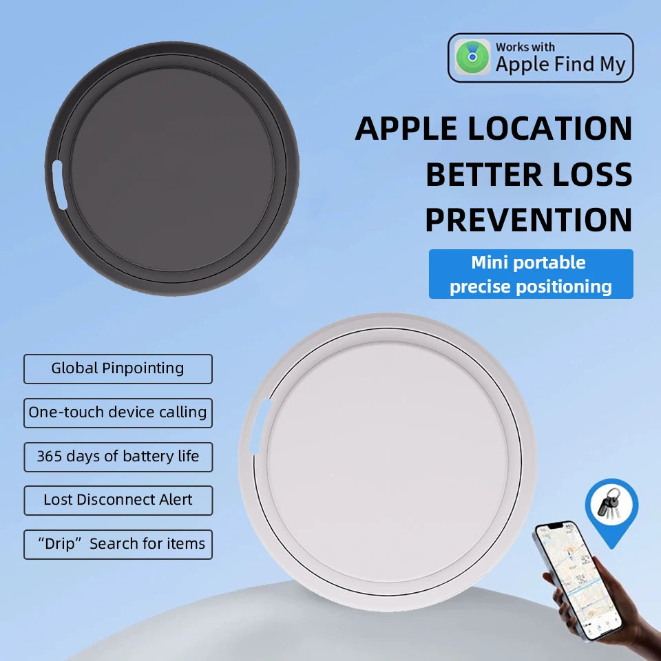 Mini GPS Tracker Anti-Lost para Mascotas | Compatible con Find My