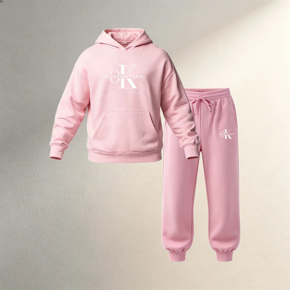 Conjunto deportivo para hombre de 2 piezas con acabado afelpado