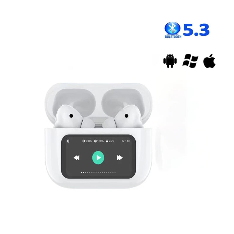 Audífonos inalámbricos Bluetooth con micrófono y estuche de carga