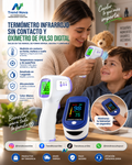 Termómetro Infrarrojo Sin Contacto u Oxímetro de Pulso Digital