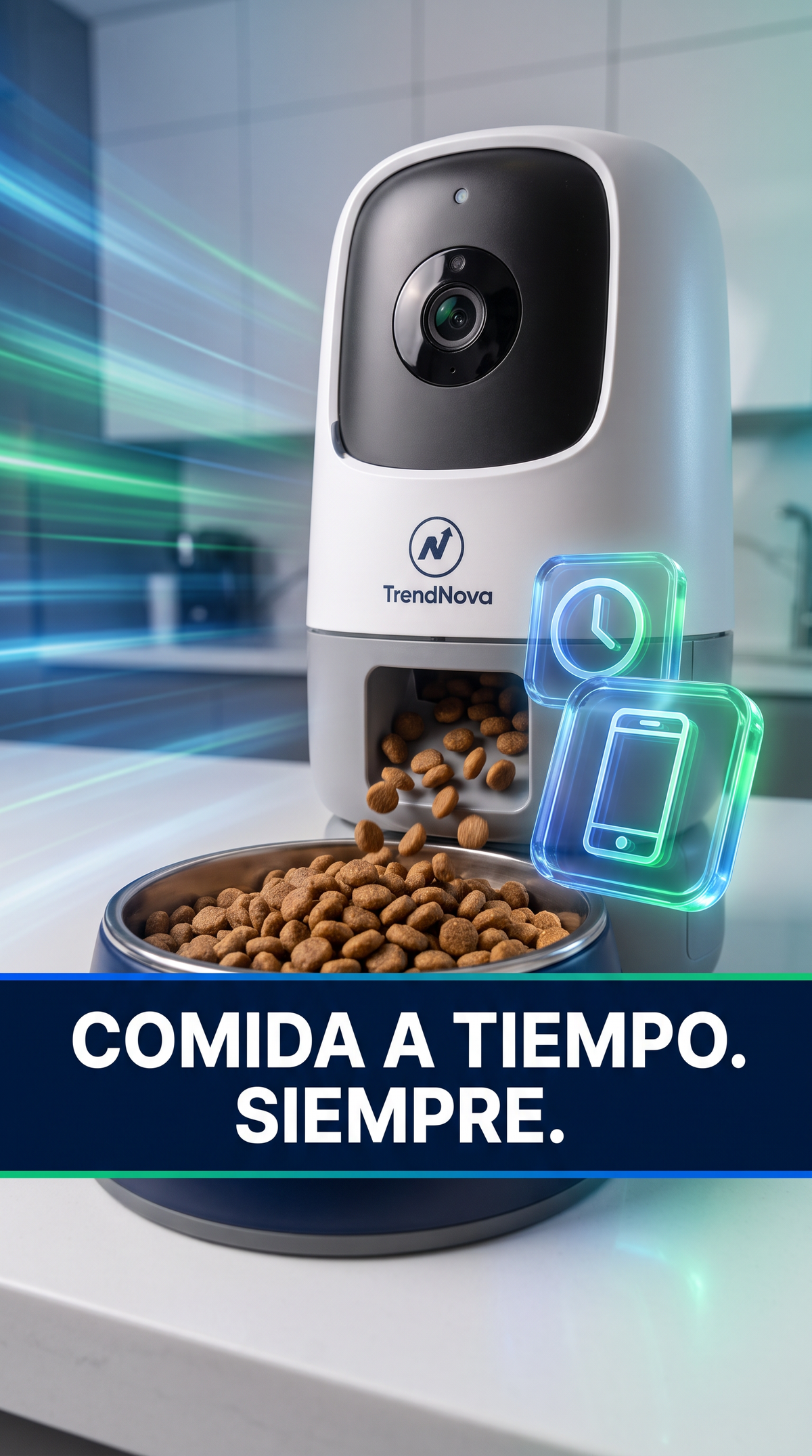 Comedero Automático Inteligente para Perros y Gatos – Dispensador Programable