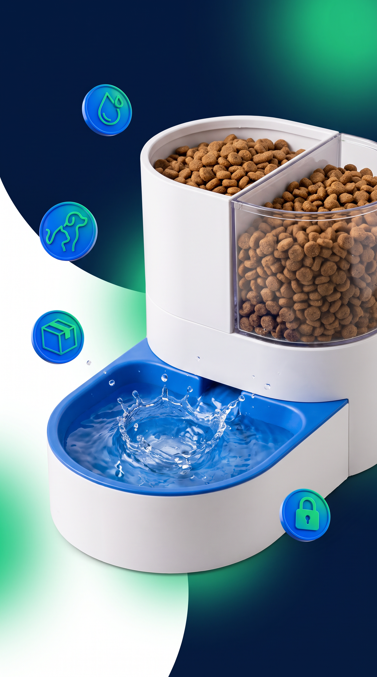 Comedero Automático Inteligente para Perros y Gatos – Dispensador Programable