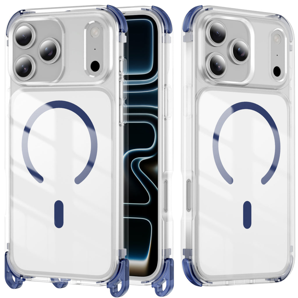 Funda Transparente para iPhone con Soporte de Succión y Protección Antigolpes
