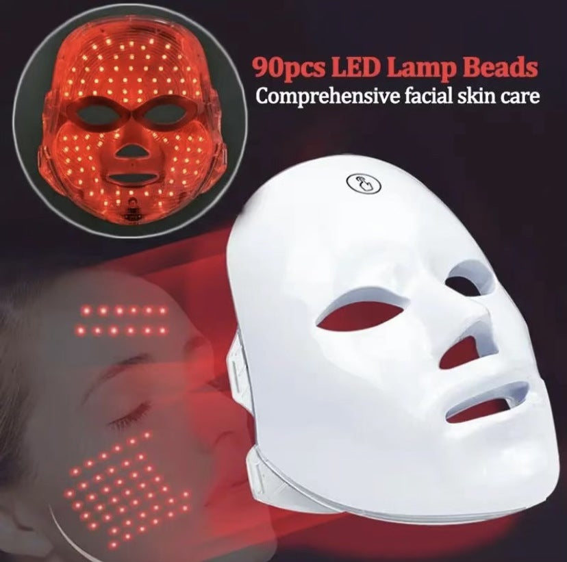 Máscara LED de Fototerapia Facial Inalámbrica para Rejuvenecimiento de la Piel