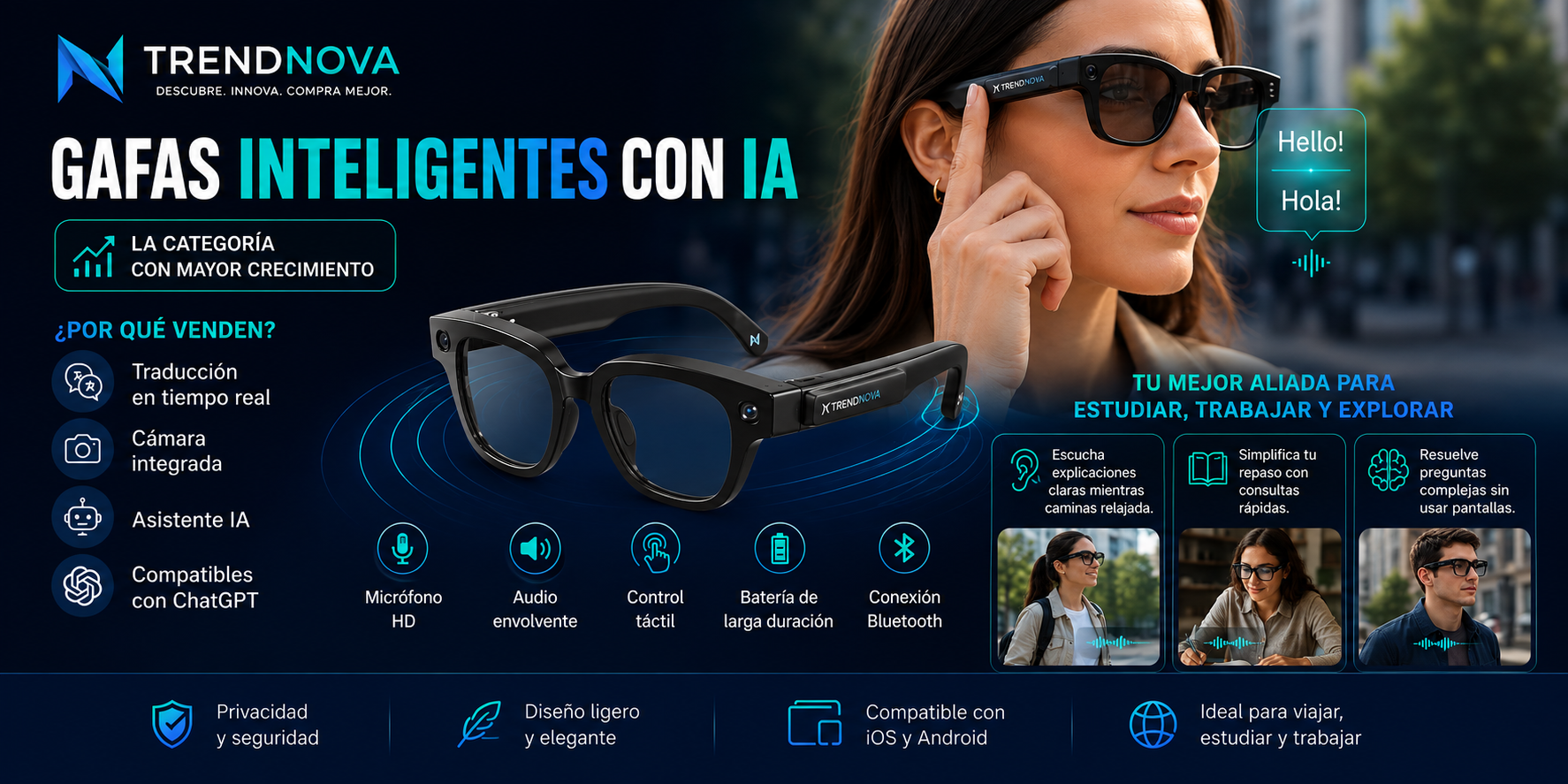 Gafas Inteligentes con Asistente de Voz